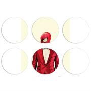 Магнитные фотопазлы круги d55 набор 6 штук 