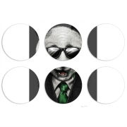 Магнитные фотопазлы круги d55 набор 6 штук 