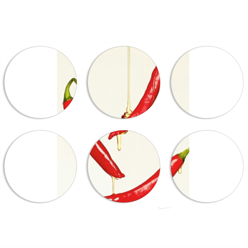 Магнитные фотопазлы круги d55 набор 6 штук 