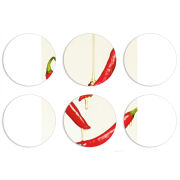 Магнитные фотопазлы круги d55 набор 6 штук 