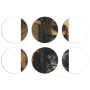 Магнитные фотопазлы круги d55 набор 6 штук 