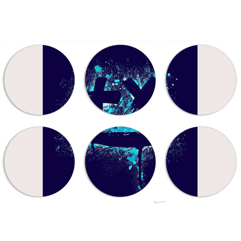 Магнитные фотопазлы круги d55 набор 6 штук 