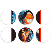 Магнитные фотопазлы круги d55 набор 6 штук 