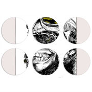 Магнитные фотопазлы круги d55 набор 6 штук 