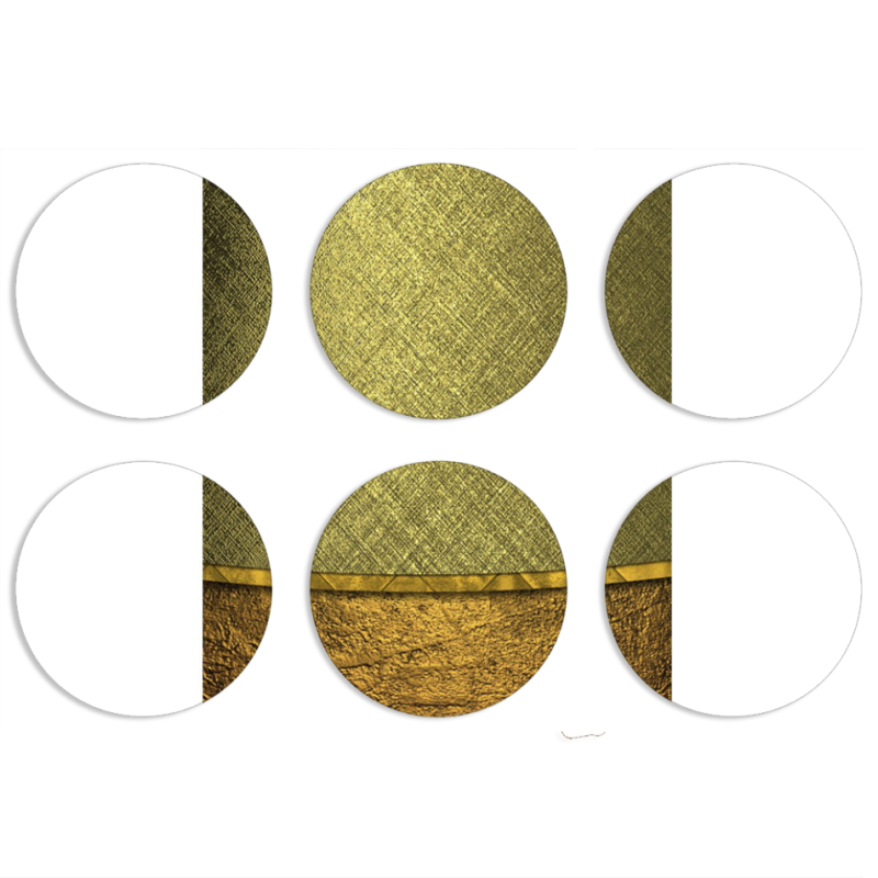 Магнитные фотопазлы круги d55 набор 6 штук 