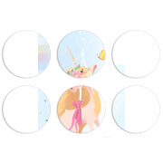 Магнитные фотопазлы круги d55 набор 6 штук 