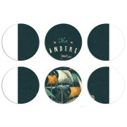 Магнитные фотопазлы круги d55 набор 6 штук 