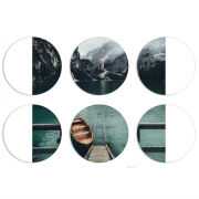 Магнитные фотопазлы круги d55 набор 6 штук 