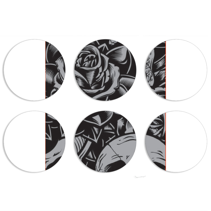 Магнитные фотопазлы круги d55 набор 6 штук 