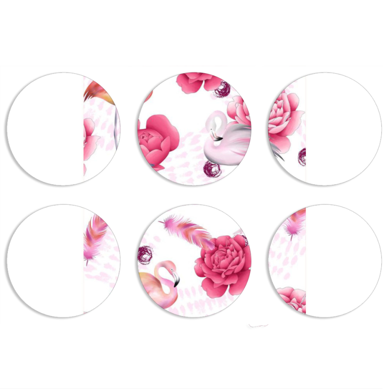 Магнитные фотопазлы круги d55 набор 6 штук 