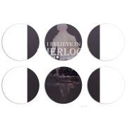 Магнитные фотопазлы круги d55 набор 6 штук Sherlock