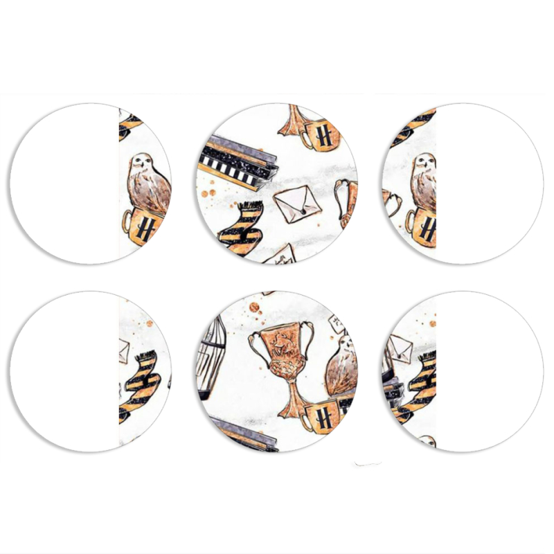 Магнитные фотопазлы круги d55 набор 6 штук 