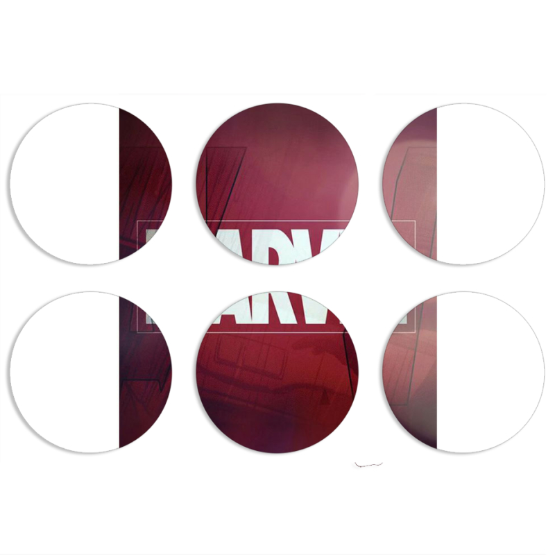 Магнитные фотопазлы круги d55 набор 6 штук 