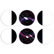 Магнитные фотопазлы круги d55 набор 6 штук 