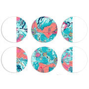 Магнитные фотопазлы круги d55 набор 6 штук 