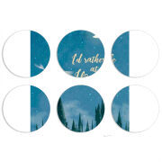 Магнитные фотопазлы круги d55 набор 6 штук 