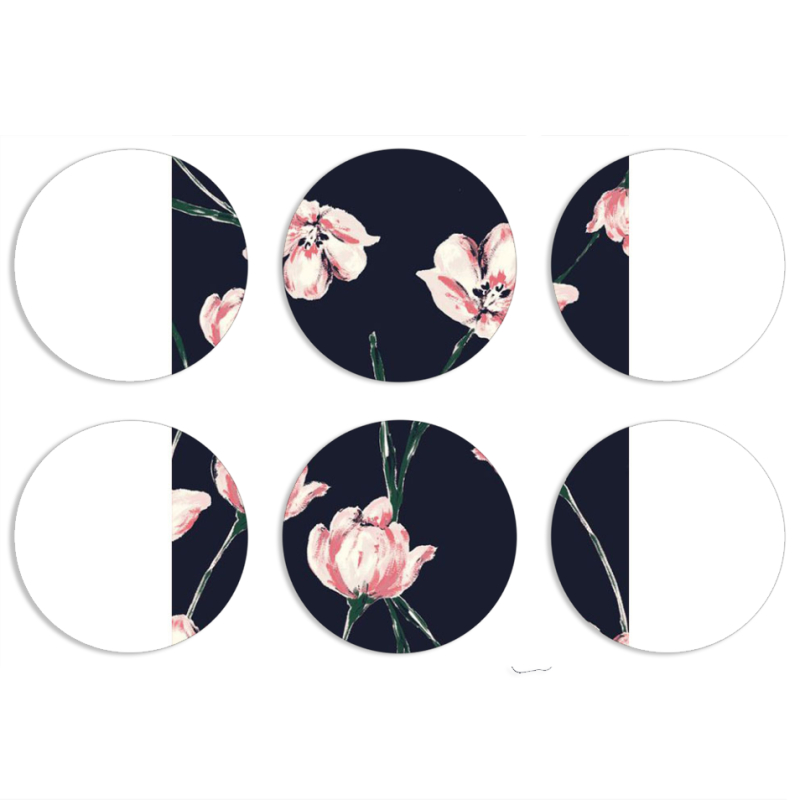 Магнитные фотопазлы круги d55 набор 6 штук 