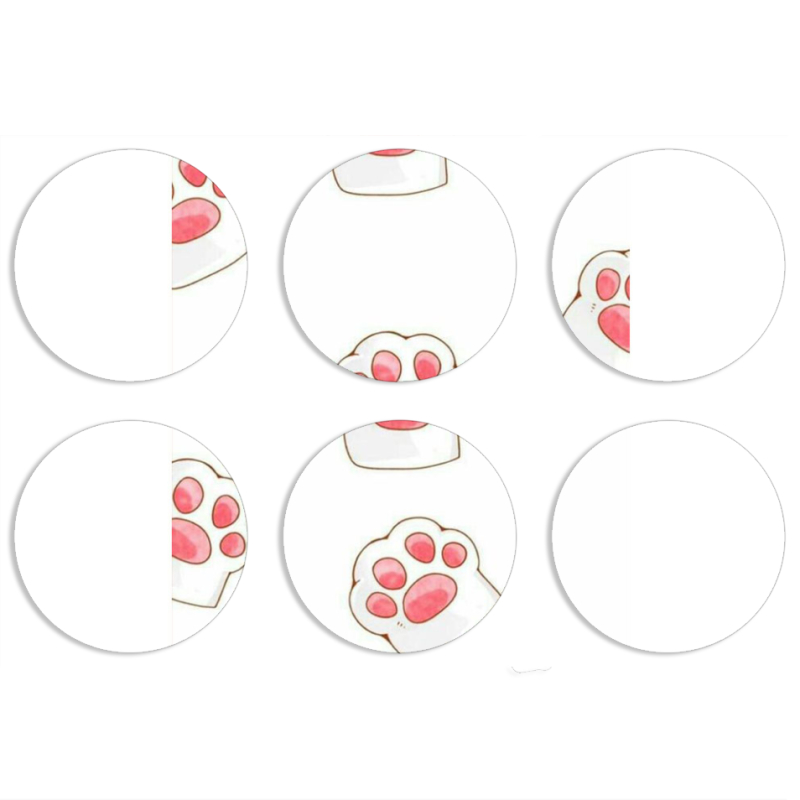 Магнитные фотопазлы круги d55 набор 6 штук 