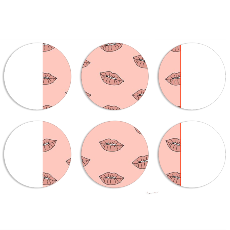 Магнитные фотопазлы круги d55 набор 6 штук 