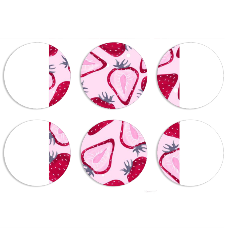 Магнитные фотопазлы круги d55 набор 6 штук 