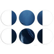 Магнитные фотопазлы круги d55 набор 6 штук 