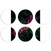 Магнитные фотопазлы круги d55 набор 6 штук 