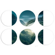 Магнитные фотопазлы круги d55 набор 6 штук 