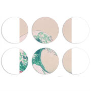 Магнитные фотопазлы круги d55 набор 6 штук 