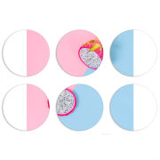 Магнитные фотопазлы круги d55 набор 6 штук 