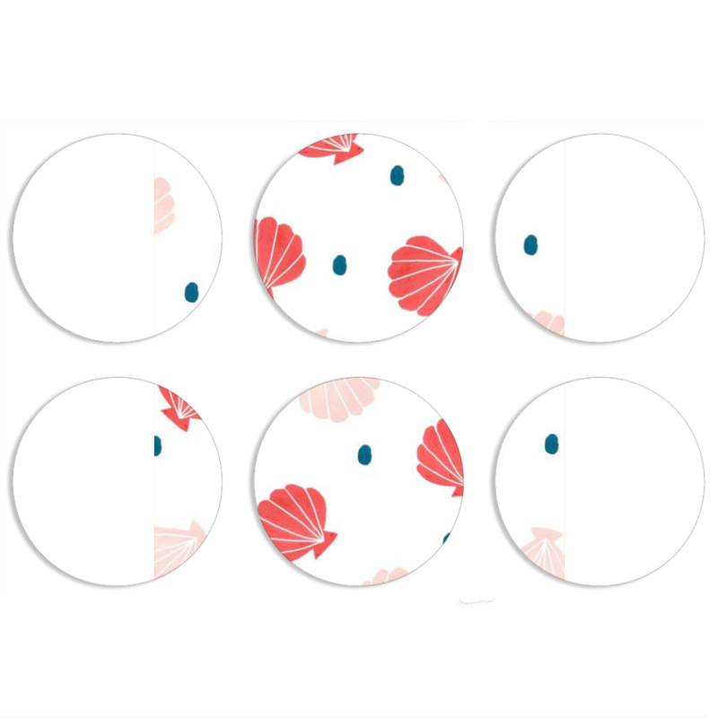 Магнитные фотопазлы круги d55 набор 6 штук 