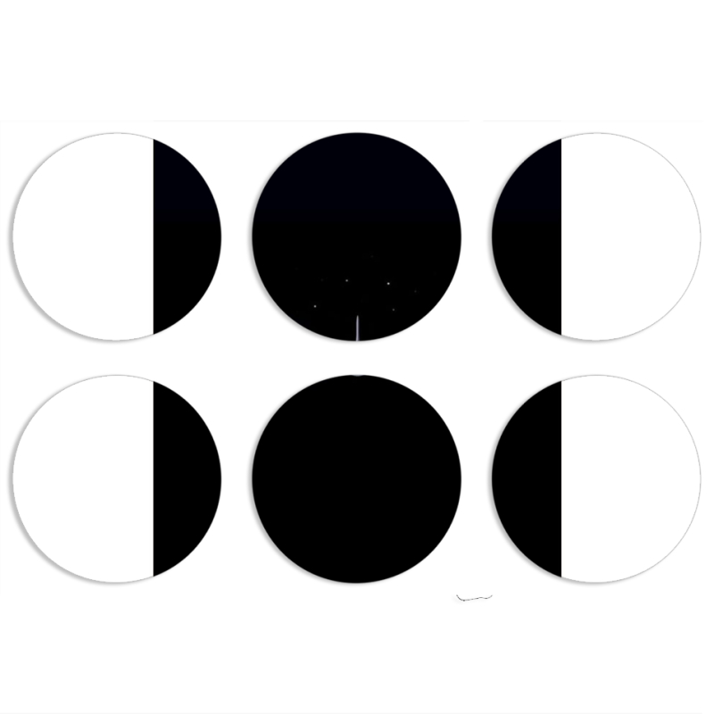 Магнитные фотопазлы круги d55 набор 6 штук 