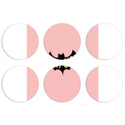 Магнитные фотопазлы круги d55 набор 6 штук 