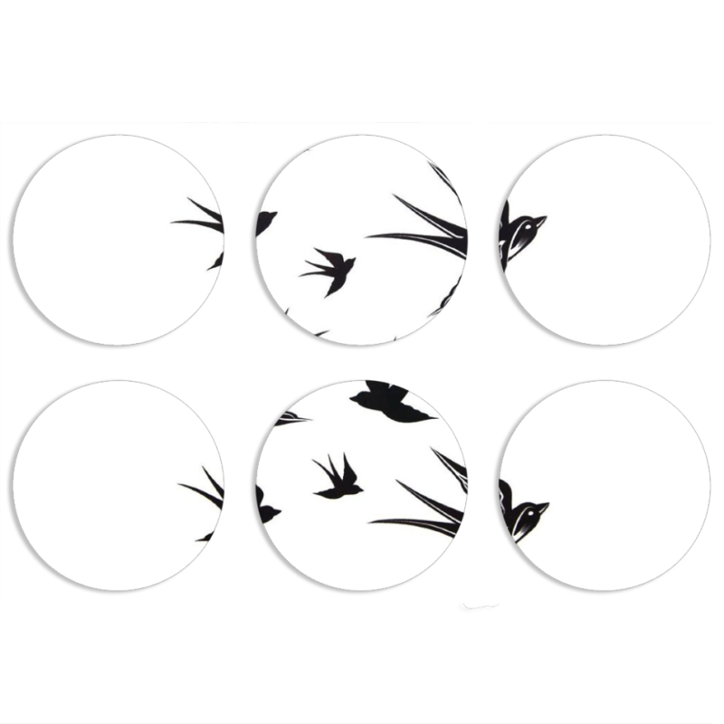 Магнитные фотопазлы круги d55 набор 6 штук 