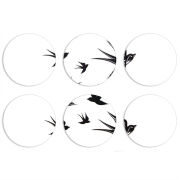 Магнитные фотопазлы круги d55 набор 6 штук 