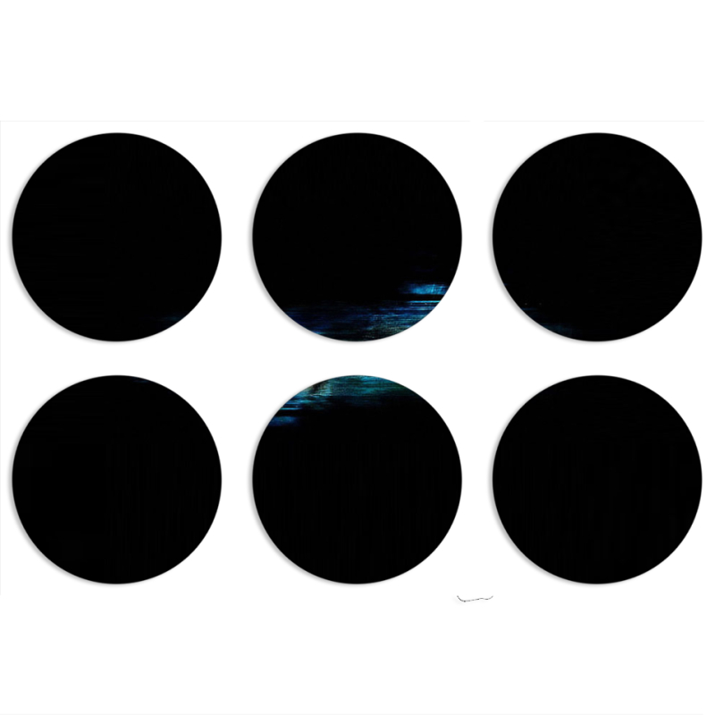 Магнитные фотопазлы круги d55 набор 6 штук Eyes in the Dark