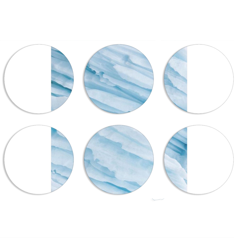 Магнитные фотопазлы круги d55 набор 6 штук 