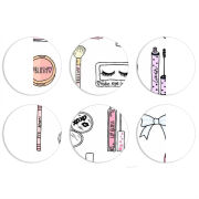 Магнитные фотопазлы круги d55 набор 6 штук 