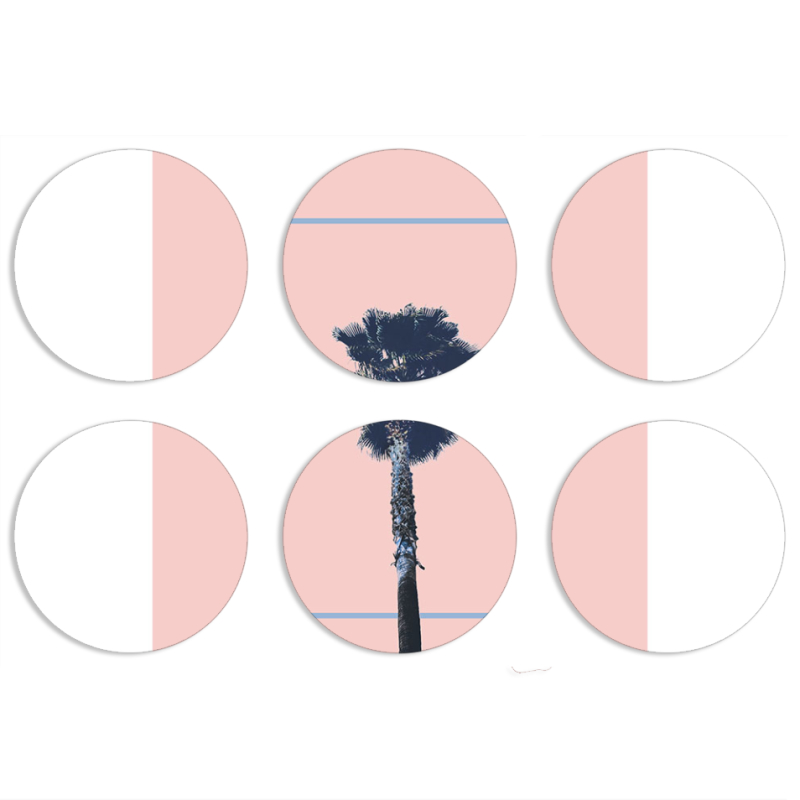 Магнитные фотопазлы круги d55 набор 6 штук 