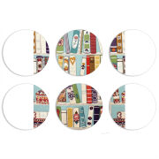 Магнитные фотопазлы круги d55 набор 6 штук 