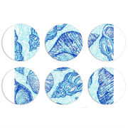 Магнитные фотопазлы круги d55 набор 6 штук 