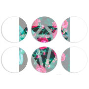 Магнитные фотопазлы круги d55 набор 6 штук 
