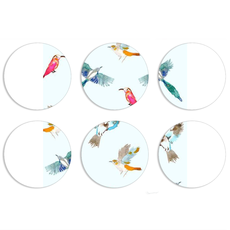 Магнитные фотопазлы круги d55 набор 6 штук 