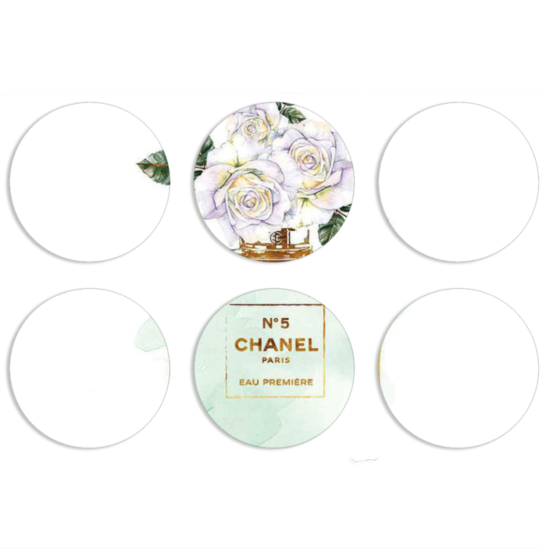 Магнитные фотопазлы круги d55 набор 6 штук 