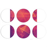 Магнитные фотопазлы круги d55 набор 6 штук 