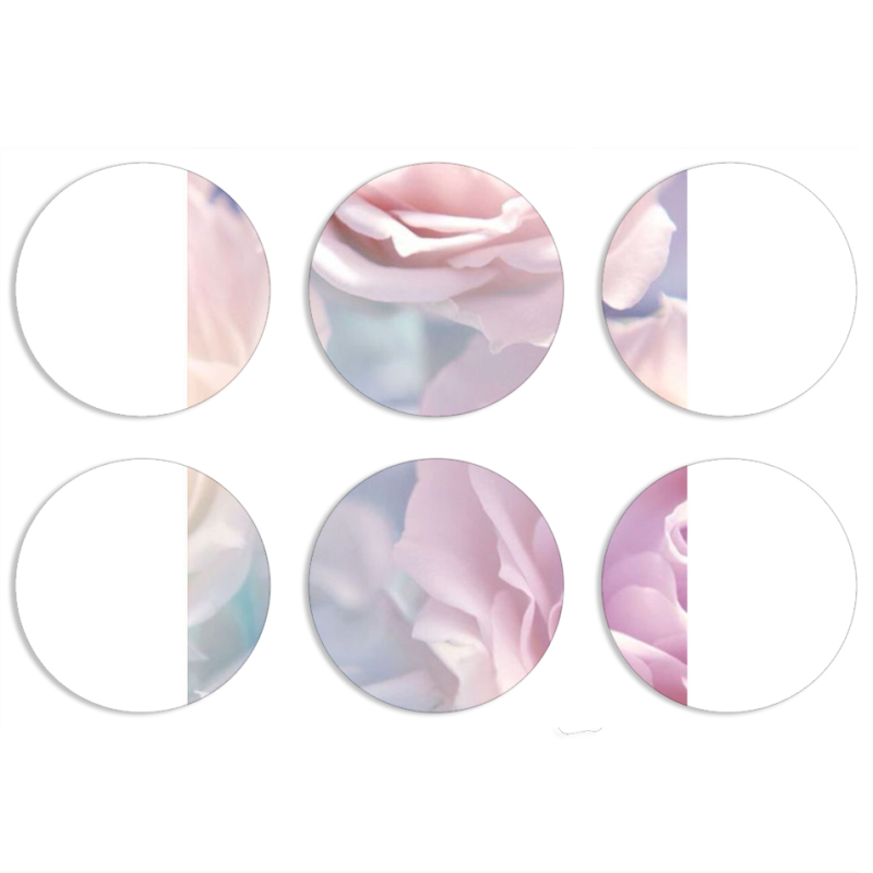 Магнитные фотопазлы круги d55 набор 6 штук 