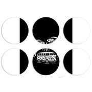 Магнитные фотопазлы круги d55 набор 6 штук 