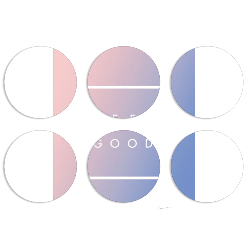 Магнитные фотопазлы круги d55 набор 6 штук 