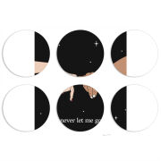 Магнитные фотопазлы круги d55 набор 6 штук 