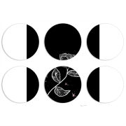 Магнитные фотопазлы круги d55 набор 6 штук 