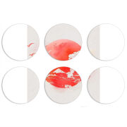 Магнитные фотопазлы круги d55 набор 6 штук 